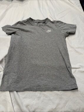 Nike Heather Gray Logo Crew Tee